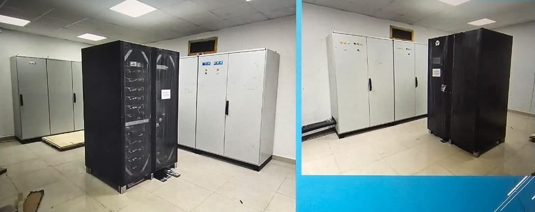 Fournir, Poser, installer et mettre en service des UPS 600KVA pour DATA CENTERS, Lignes de production ininterrompues, etc.